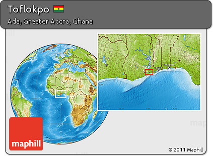 Physical Location Map of Toflokpo