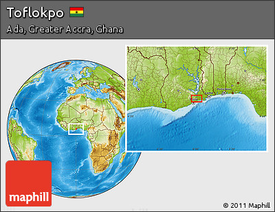 Physical Location Map of Toflokpo
