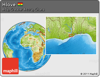 Physical Location Map of Hlove