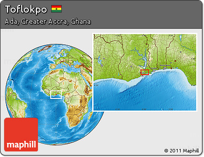 Physical Location Map of Toflokpo