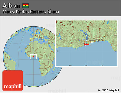Savanna Style Location Map of Aibon