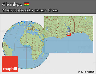 Savanna Style Location Map of Chunkpo