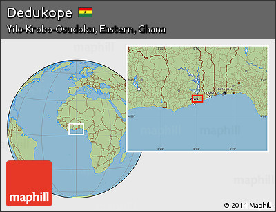 Savanna Style Location Map of Dedukope