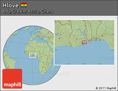 Savanna Style Location Map of Hlove