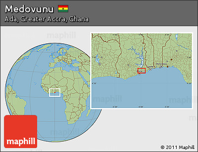 Savanna Style Location Map of Medovunu