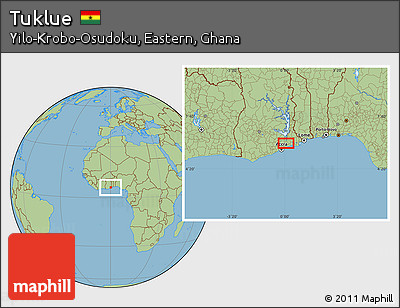 Savanna Style Location Map of Tuklue