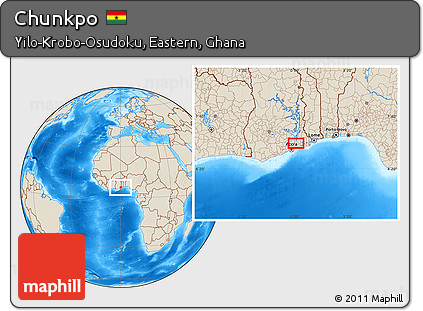 Shaded Relief Location Map of Chunkpo