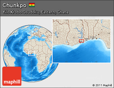Shaded Relief Location Map of Chunkpo