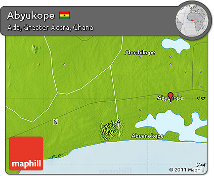 Physical Map of Abyukope