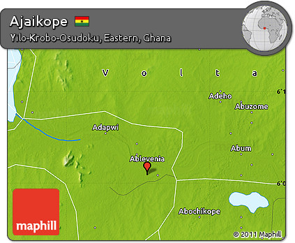 Physical Map of Ajaikope