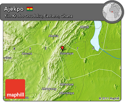 Physical Map of Ajekpo