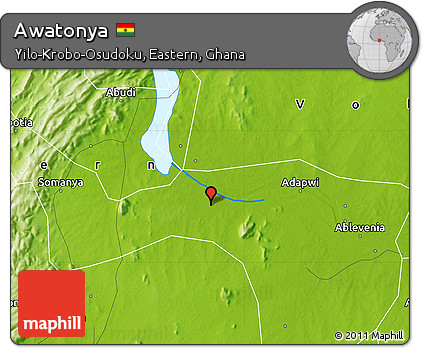 Physical Map of Awatonya