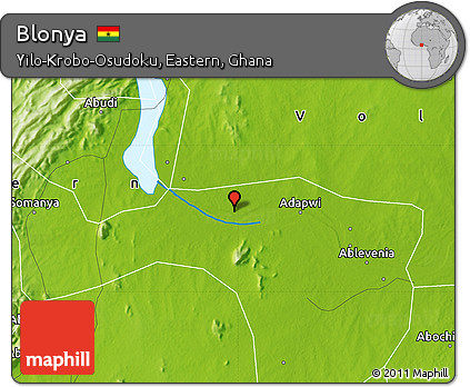 Physical Map of Blonya