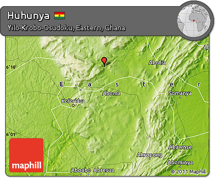 Physical Map of Huhunya