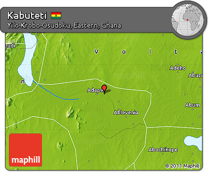 Physical Map of Kabuteti