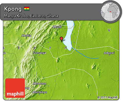 Physical Map of Kpong