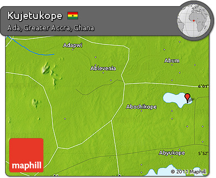 Physical Map of Kujetukope