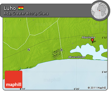 Physical Map of Luho