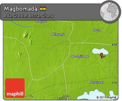 Physical Map of Magbomada
