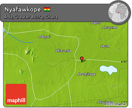 Physical Map of Nyafawkope