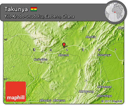 Physical Map of Takunya