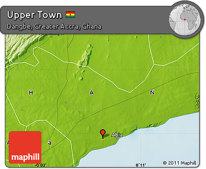 Physical Map of Upper Town