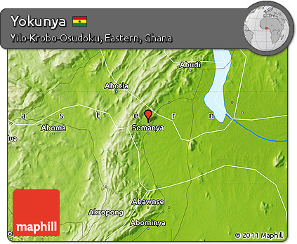 Physical Map of Yokunya