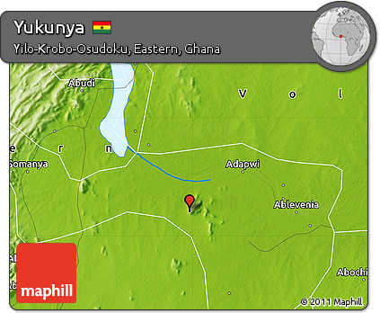 Physical Map of Yukunya