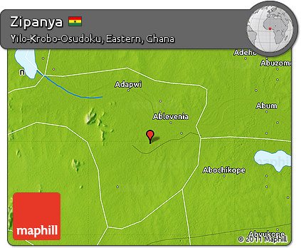 Physical Map of Zipanya