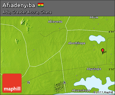 Physical Map of Afiadenyiba