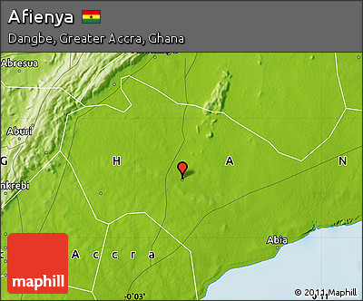 Physical Map of Afienya