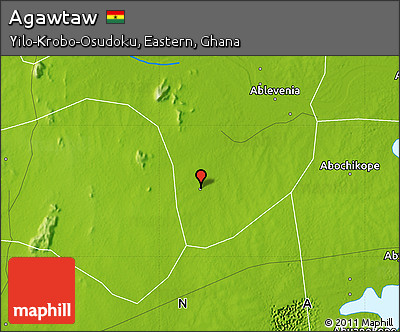 Physical Map of Agawtaw