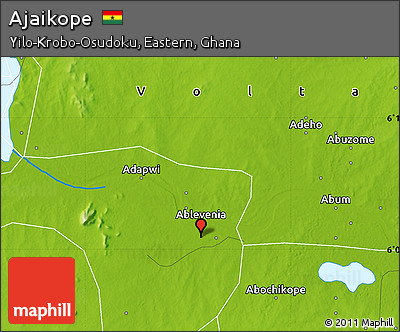 Physical Map of Ajaikope
