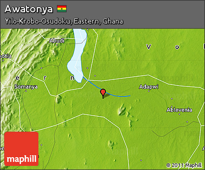 Physical Map of Awatonya