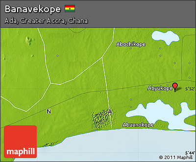 Physical Map of Banavekope