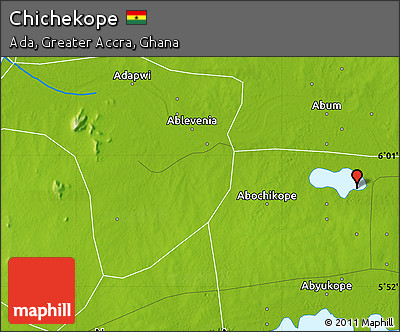 Physical Map of Chichekope