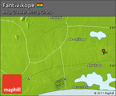 Physical Map of Fantivikope