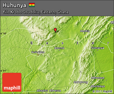 Physical Map of Huhunya