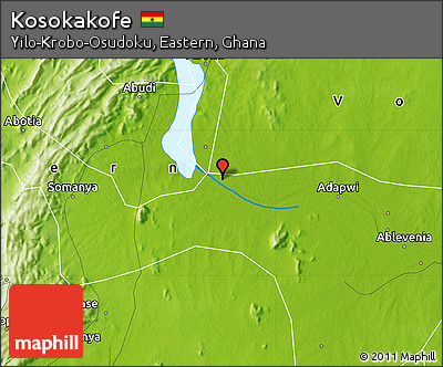 Physical Map of Kosokakofe