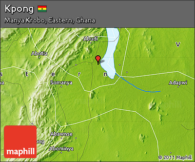 Physical Map of Kpong