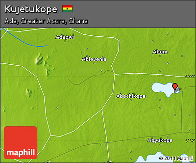 Physical Map of Kujetukope