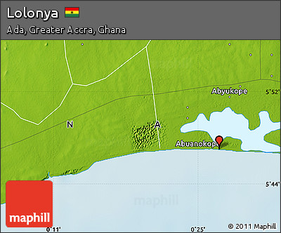 Physical Map of Lolonya
