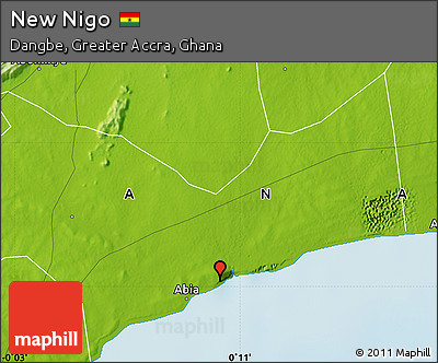 Physical Map of New Nigo