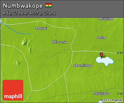 Physical Map of Numbwakope