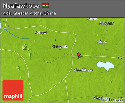 Physical Map of Nyafawkope
