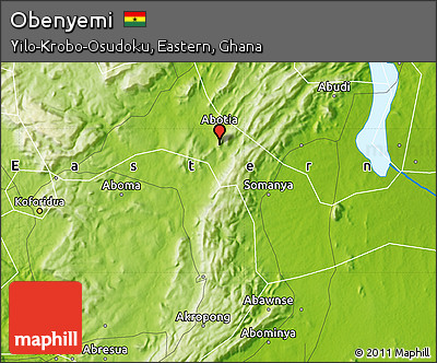 Physical Map of Obenyemi