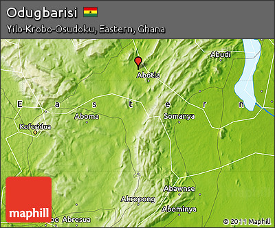Physical Map of Odugbarisi