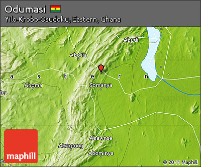 Physical Map of Odumasi