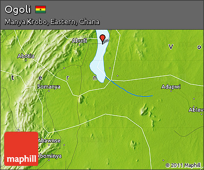 Physical Map of Ogoli
