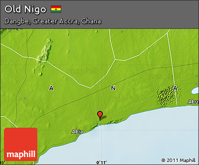 Physical Map of Old Nigo